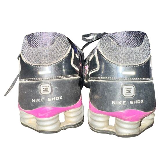 Nike Shox Reveal 4 Sneakers Women's Size 8.5 Black Pink Mesh Running Shoes - Picture 5 of 8